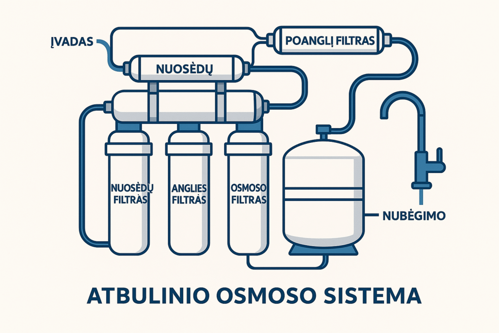Kada atbulinį osmosą naudoti naudinga