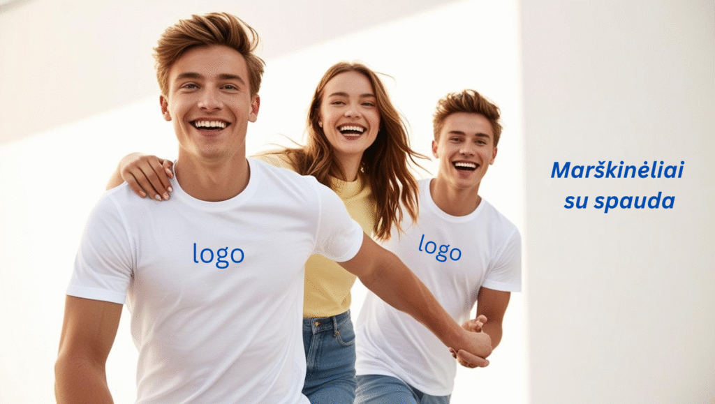 Marškinėliai su spauda renginiams